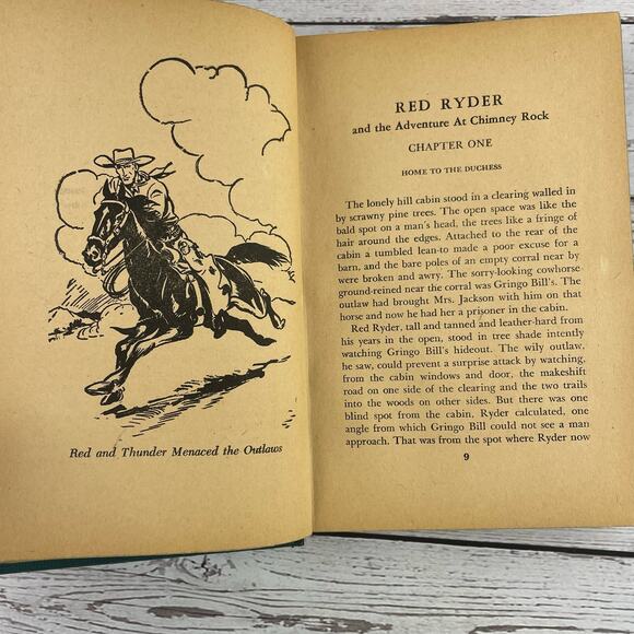 Vtg Red Ryder and the Adventure at Chimney Rock by Fred Harman, Copyright 1946 - Picture 8 of 14